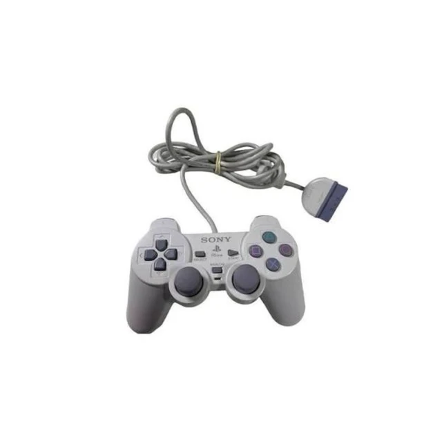 Alt view image 2 of 4 - Official OEM Sony PlayStation 1 PS1 DualShock Wired Controller - Classic Gray