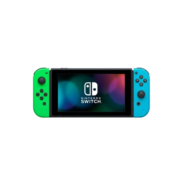 Alt view image 6 of 6 - Nintendo Switch Video Game Console - Blue & Green OEM Joy-Cons, Dock & Charger Bundle