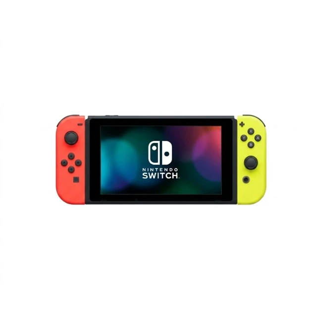 Main image of Nintendo Switch Video Game Console - Red & Yellow OEM Joy-Cons, Dock & Charger Bundle