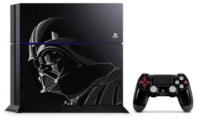 Main image of Sony PlayStation 4 PS4 Fat 500GB Star Wars Darth Vader Limited Edition Gaming Console Bundle with Wireless Controller and Cables
