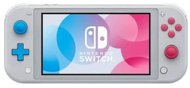 Main image of Nintendo Switch Lite Handheld Gaming Console Zacian and Zamazenta Limited Edition 32GB Light Gray with AC Power Adapter Charger