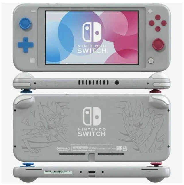 Alt view image 3 of 5 - Nintendo Switch Lite Handheld Gaming Console Zacian and Zamazenta Limited Edition 32GB Light Gray with AC Power Adapter Charger