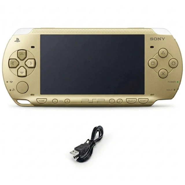 Main image of Sony PlayStation Portable PSP 1000 Handheld Gaming Console with Charging Cable, Gold
