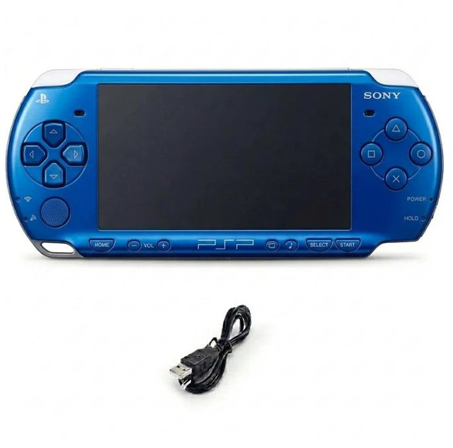 Main image of Sony PlayStation Portable PSP 1000 Handheld Gaming Console with Charging Cable, Blue