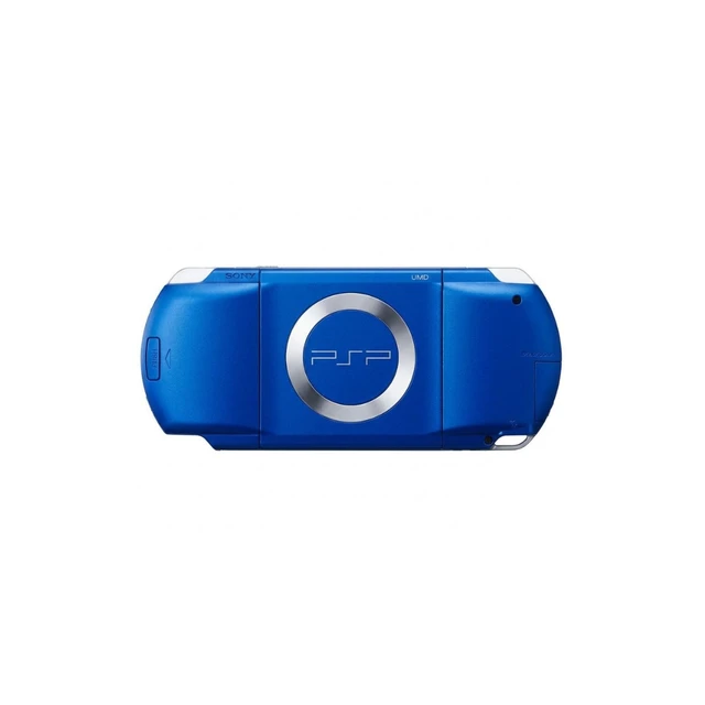 Alt view image 3 of 5 - Sony PlayStation Portable PSP 1000 Handheld Gaming Console with Charging Cable, Blue