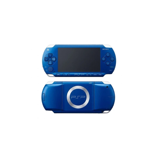 Alt view image 4 of 5 - Sony PlayStation Portable PSP 1000 Handheld Gaming Console with Charging Cable, Blue