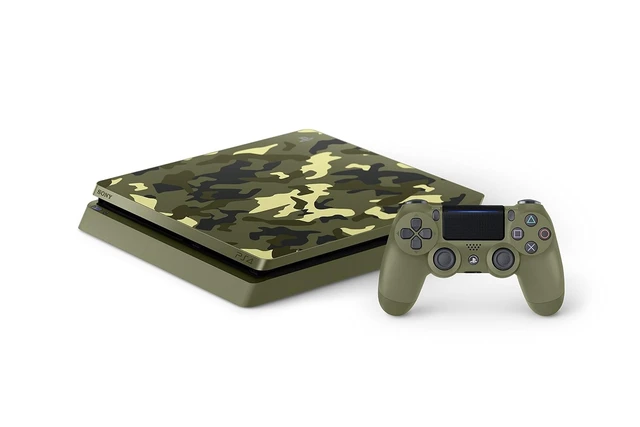 Alt view image 2 of 4 - Sony PlayStation 4 Slim Camouflage Console Bundle with Wireless Controller & Cables