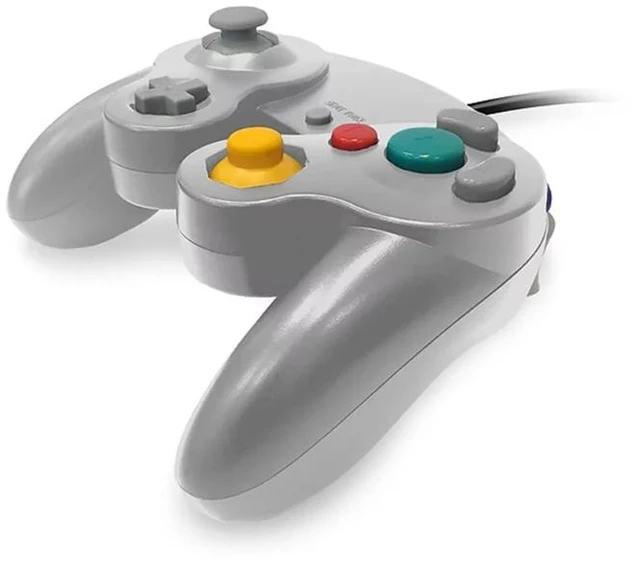Alt view image 6 of 6 - 2-Pack Wired GameCube Controllers for Nintendo GameCube & Wii Classic Gamepads (Platinum/Silver)