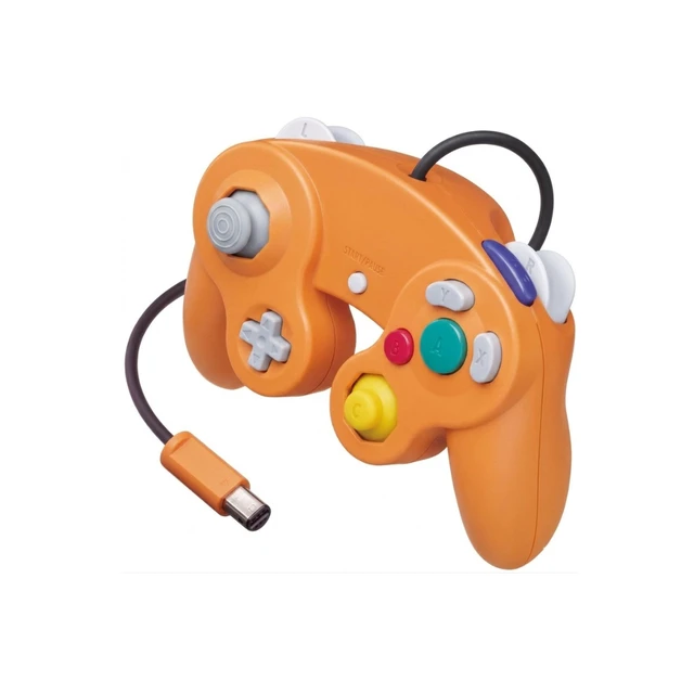 Alt view image 3 of 3 - 2-Pack Wired GameCube Controllers for Nintendo GameCube & Wii Classic Gamepads (Orange)