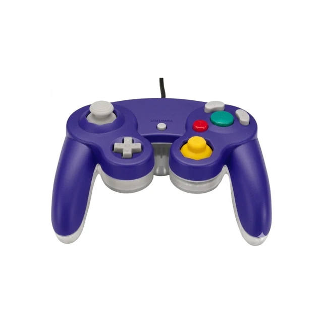 Alt view image 3 of 3 - 2-Pack Wired GameCube Controllers for Nintendo GameCube & Wii Classic Gamepads (indigo)