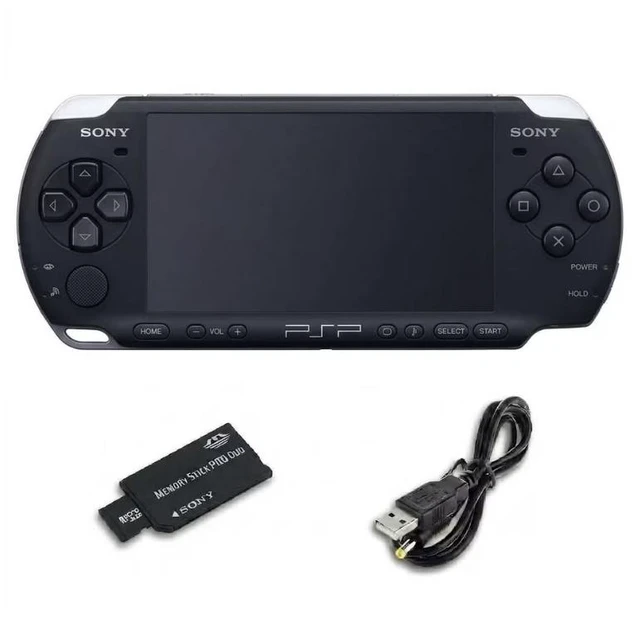 Main image of Sony PlayStation Portable PSP 2000 Handheld Console Black (Refurbished) with 32GB Memory Card & Charging Cable