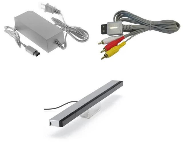 Alt view image 7 of 7 - Nintendo Wii Console White Bundle with Super Mario Galaxy Game, Retrofam Remote, Nunchuk, Sensor Bar & Power Adapter