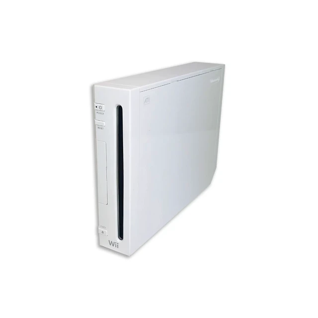 Alt view image 2 of 7 - Nintendo Wii Console White Bundle with Wii Fit Game, 2 RetroFam Remotes, Nunchuk, Sensor Bar & Power Adapter