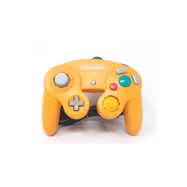 Alt view image 4 of 7 - Nintendo Wii Gaming Console White Bundle with Original Remote, Nunchuk, GameCube Orange Controller & Cables