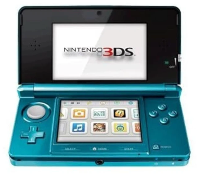 Alt view image 2 of 5 - Nintendo 3DS Aqua Blue Handheld Game Console with 8GB SD Card, 3D Gaming System