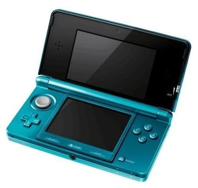 Alt view image 4 of 5 - Nintendo 3DS Aqua Blue Handheld Game Console with 8GB SD Card, 3D Gaming System