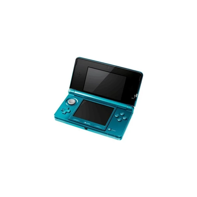 Alt view image 4 of 5 - Nintendo 3DS Aqua Blue Handheld Game Console with 16GB SD Card, 3D Gaming System