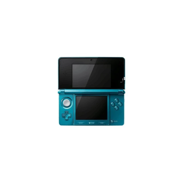 Alt view image 5 of 5 - Nintendo 3DS Aqua Blue Handheld Game Console with 16GB SD Card, 3D Gaming System