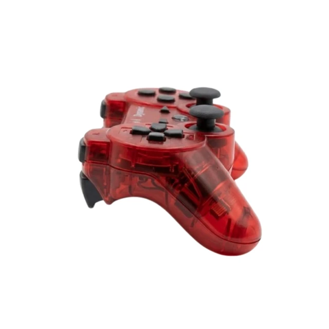 Alt view image 4 of 5 - RETROFAM Wireless Controller, Power Cord and HDMI Cable, Compatible with PS3, Clear Red