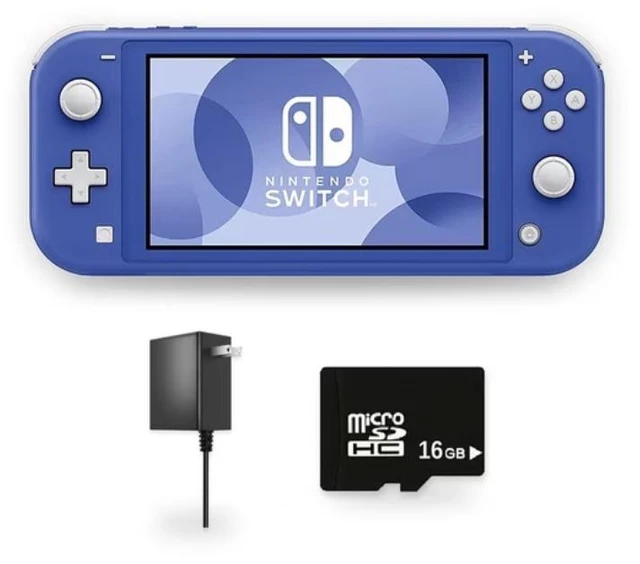 Main image of Nintendo Switch Lite Handheld Console in Blue with 16GB microSD Card