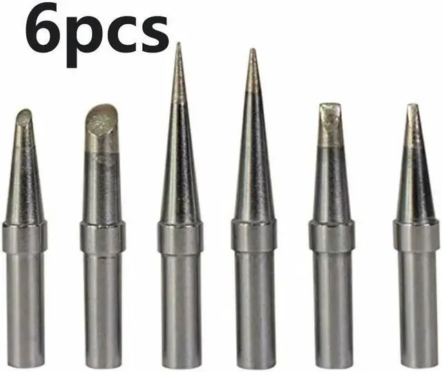 Main image of 6Pcs ET Lead Free Soldering Iron Tips Replacement For Weller WE1010NA  WESD51 WES5051 Soldering Repair Station