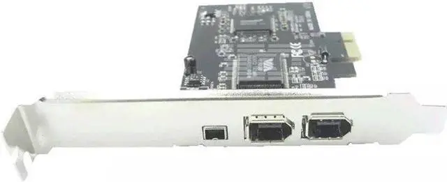 Alt view image 2 of 3 - Card,PCIe  800 Adapter for Windows 10 with Low Profile Bracket and Cable,3 Ports (2x6 Pin 1x4 Pin) IEEE 1394