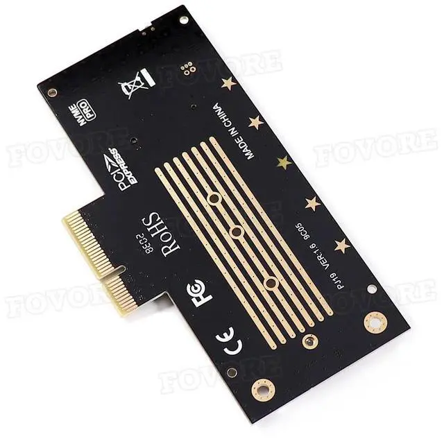 Alt view image 3 of 6 - M.2 PCI-e adapter m key NVMe NGFF M.2 SSD 2280 to PCI-e X4 adapter M2 PCI e PCI express converter Card with Heat sink heatsink