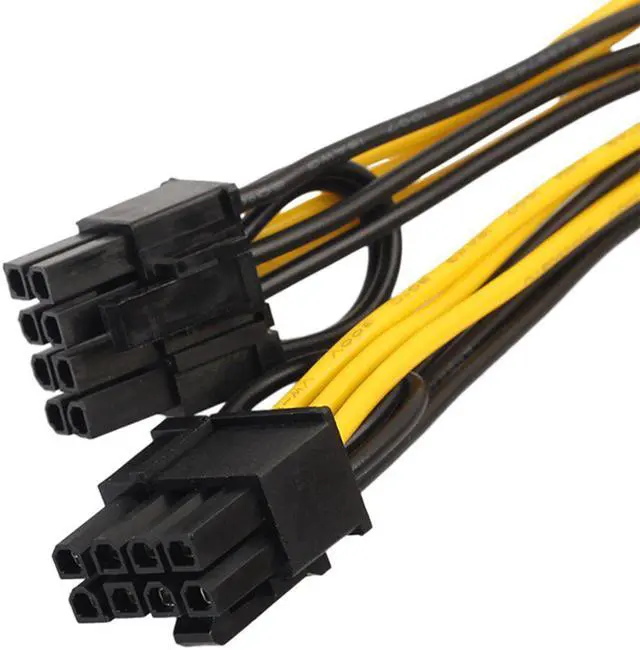 Alt view image 4 of 6 - VGA PCI Express Adapter PCI-E 6 Pin to Dual 8 Pin Power Splitter Cable Flexible Riser Card Extension Port Adapter