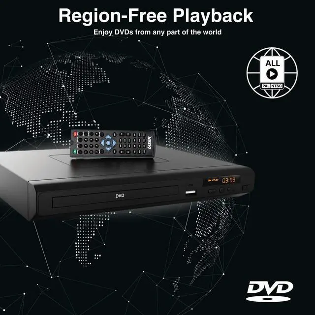 Alt view image 2 of 3 - Laser Multi-Region DVD Player with HDMI & USB