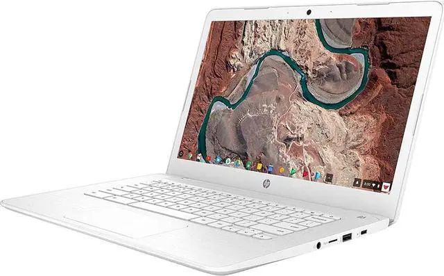 Alt view image 16 of 18 - HP Chromebook 14-ca010nr 14" Laptop Intel Celeron N3350 4GB 32GB eMMC Chrome OS
