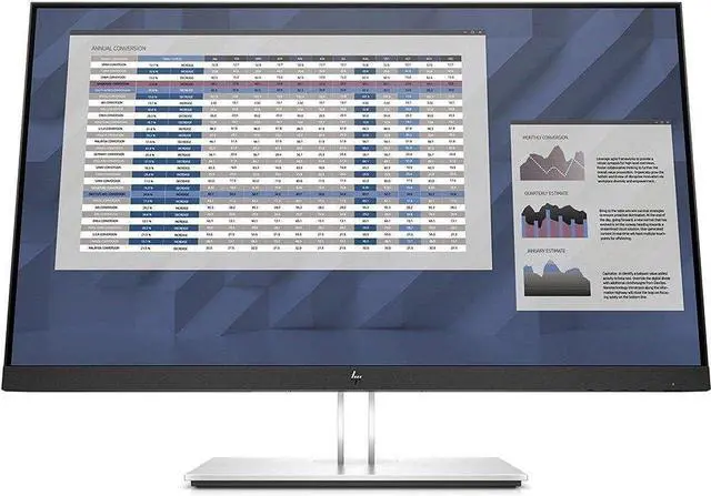 Alt view image 2 of 12 - HP E27 G4 27" FHD IPS Monitor 60Hz Response Time 5ms Contrast Ratio 1000:1 Brightness 250 cd/m² DisplayPort, HDMI & VGA Inputs USB Hub Tilt and Height Adjustment - 9VG71AA