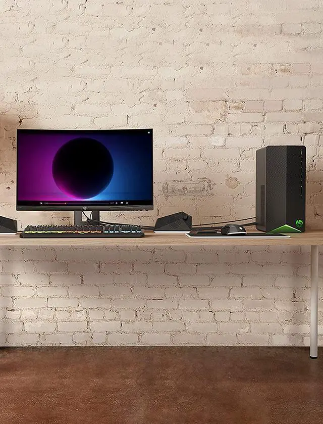 Alt view image 10 of 10 - HP Pavilion Gaming Desktop, NVIDIA GeForce GTX 1650 Super, Intel Core i3-10100, 8 GB DDR4 RAM, 256 GB PCIe NVMe SSD, Windows 10 Home, USB Mouse and Keyboard, Compact Tower Design (TG01-1022, 2020)
PC