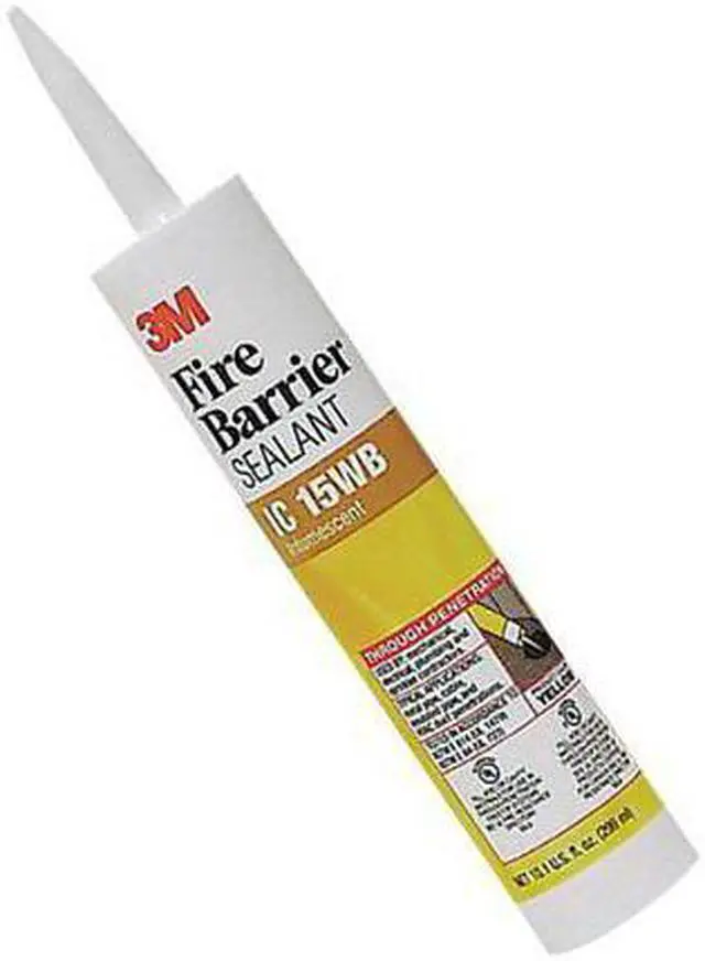 Alt view image 4 of 10 - 3M - IC 15WB+ - Fire Barrier Sealant - Yellow - 10.1oz Cartridge