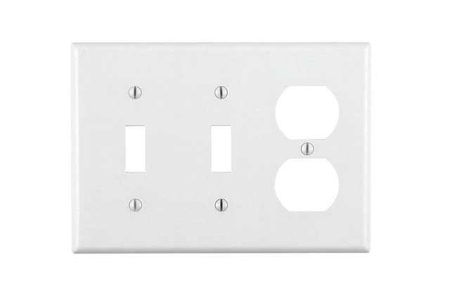 Alt view image 6 of 7 - Leviton Plt 2Tog/Dplx Wht 1052-7158