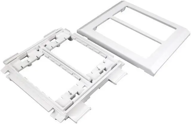Alt view image 2 of 3 - Wiremold 5450 Raceway Device Bracket Fitting, Two Gang, Ivory,