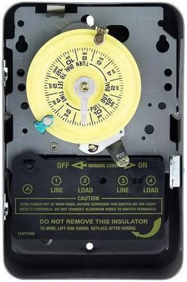 Alt view image 19 of 20 - Intermatic T103 120-Volt DPST 24 Hour Mechanical Time Switch
