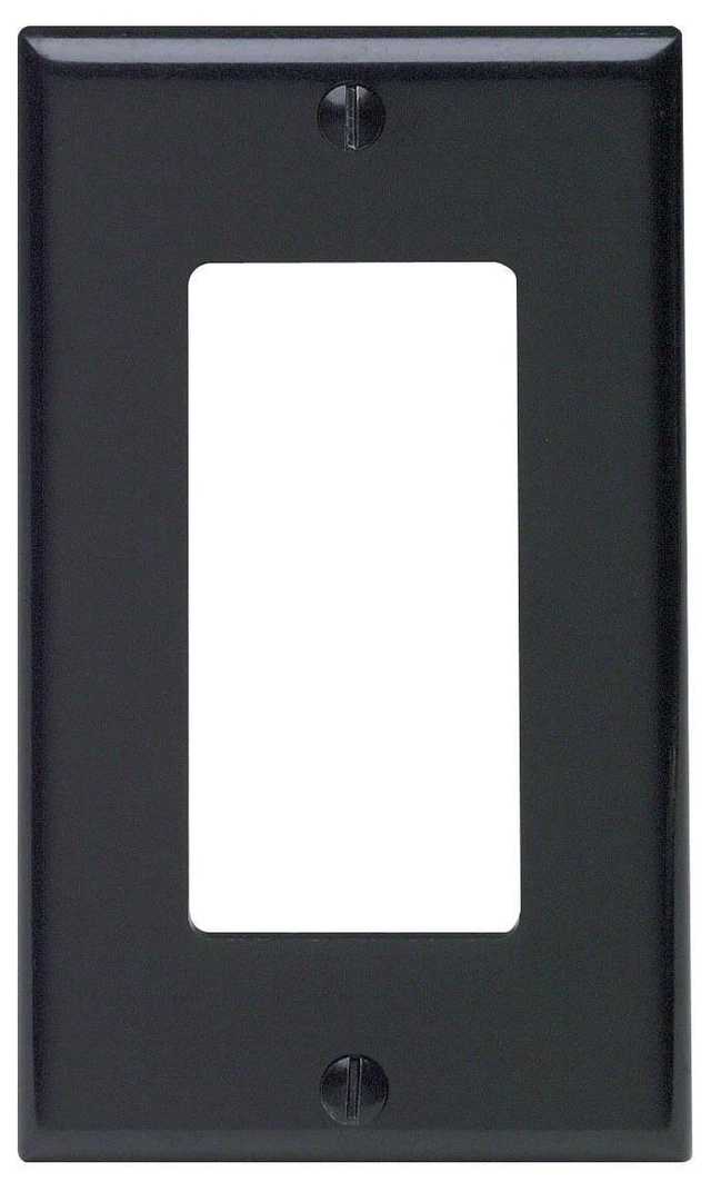 Alt view image 6 of 7 - 1 Gang Decora Plate Black