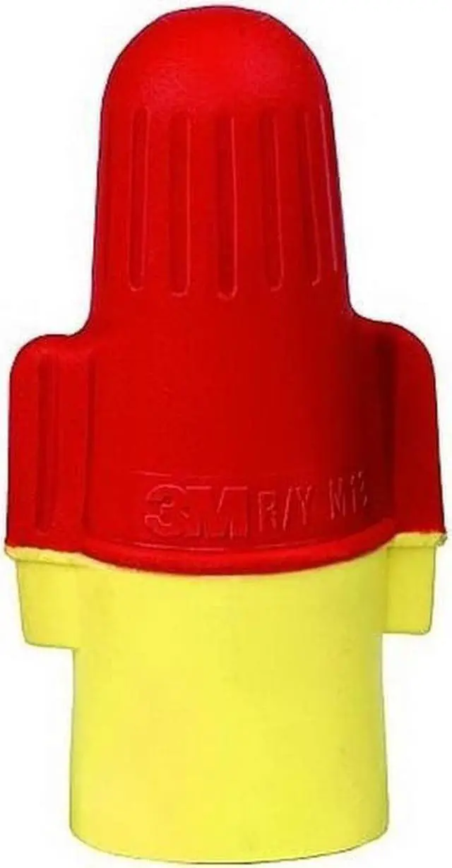 Alt view image 2 of 3 - 3m Twist On Wire Connector,18-8 AWG,PK100  R/Y+BOX