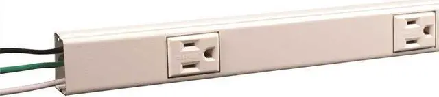 Alt view image 4 of 9 - LEGRAND V20GB306 Prewired Raceway,6 Outlets,Steel