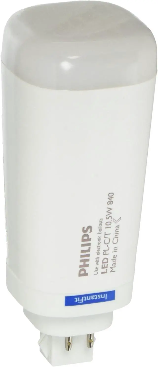 Alt view image 4 of 7 - Philips Instafit - 10.5PL-C/T LED/26V-4000 IF 4P - 10.5 Watt Vertical Mount LED Instafit 4-Pin 4000K PL Lamps - 458430