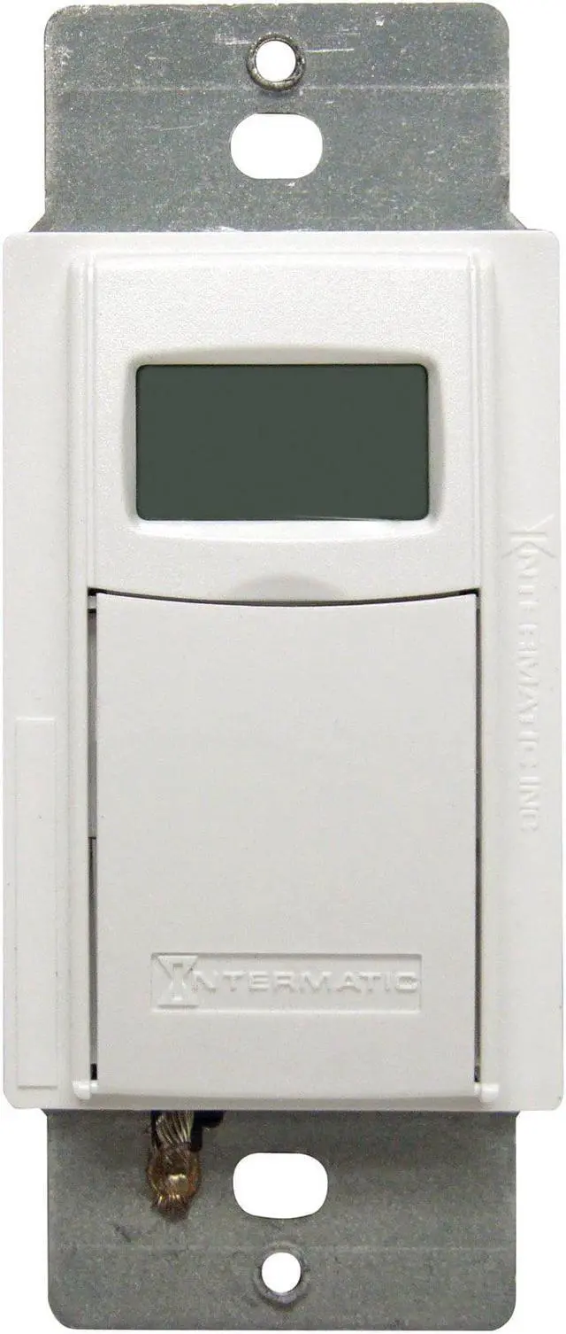 Alt view image 7 of 11 - Intermatic EI600WC Decorator Digital In-Wall 7-Day Astronomic Timer, White