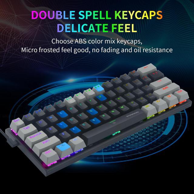 E-YOOSO Z11 Gaming Keyboard, with Blue Switches and RGB Backlit