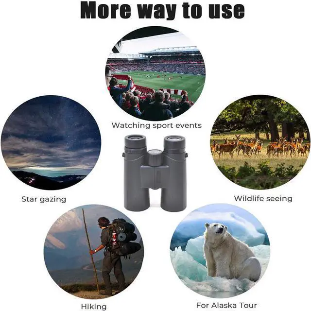 Alt view image 5 of 7 - APEMAN 10X42 HD Binocular with Low Light Vision,Compact Binoculars FMC Lens