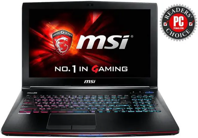 Main image of MSI GE62 2QD Apache Pro 15.6" FHD Gaming Laptop (Intel Core i7-5700HQ, 16GB Ram, 256GB SSD + 1TB Hard Drive, Nvidia Geforce GTX 960M 2GB, Windows 10 Home)