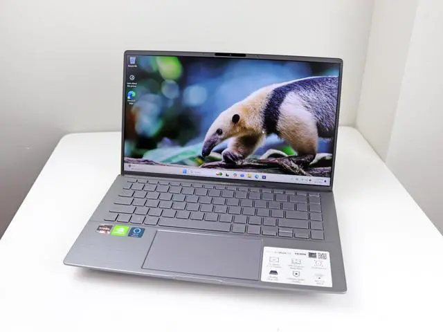 Main image of ASUS Zenbook 14" Laptop Notebook Q407IQ-BR5N4 AMD Ryzen 5 - 8GB Memory - NVIDIA GeForce MX350 - 256GB SSD - Light Gray