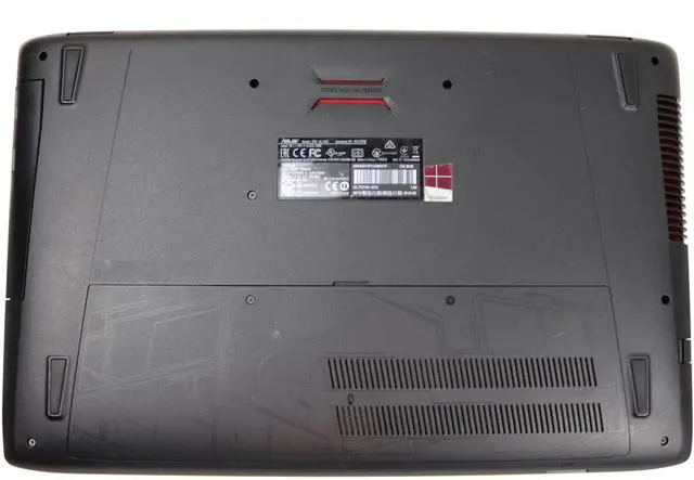 Alt view image 7 of 7 - ASUS ROG - 17.3" IPS - Intel Core i7-6700HQ - NVIDIA GeForce GTX 960M - 24GB DDR4 - 1TB HDD 256 GB SSD - Windows 11 Home 64-bit - Gaming Laptop (GL752VW-DH74 )