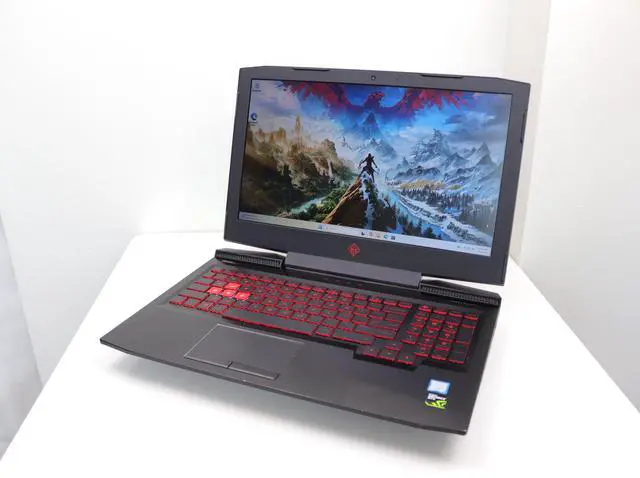 Main image of HP OMEN 15.6" IPS 1920x1080 Gaming Laptop, Intel Core i7-7700HQ quad-core 2.8GHz, NVIDIA GeForce GTX 1050 4GB, 32GB RAM, 512GB SSD, Windows 11