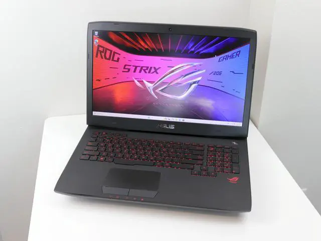 Main image of ASUS ROG - 17.3" NVIDIA GeForce GTX 980M - Intel Core i7-4710HQ - 28GB Memory - 256 GB SSD + 1TB HDD - Blu-Ray - Windows 11 64-Bit Gaming Laptop - G751JY