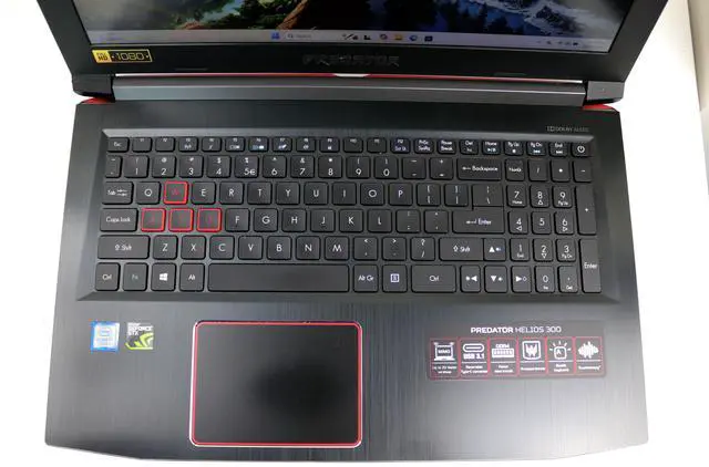 Alt view image 2 of 7 - Acer America Predator Helios 300 G3-571-77QK 15.6" IPS Intel Core i7 7th Gen 7700HQ (2.80 GHz), 6GB NVIDIA GeForce GTX 1060, 16GB DDR4 Memory, 512GB SSD, Windows 11 Gaming Laptop