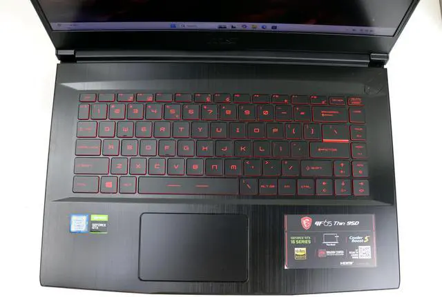 Alt view image 2 of 6 - MSI GF65 Thin Gaming & Entertainment Laptop (Intel i7-9750H 6-Core, 16GB RAM, 512GB m.2 SATA SSD, 15.6" Full HD (1920x1080) 144hz, NVIDIA GTX 1660 Ti 6GB, Bluetooth, Webcam, 2xUSB 3.2, Win 11 Home)